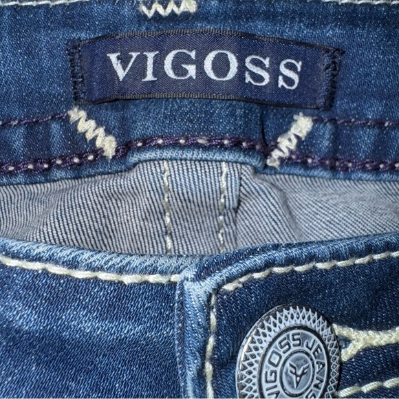 VIGOSS Women’s Dublin Crop Straight Heritage Fit Bermudas Size 5/6 Faded Blue LR - Picture 12 of 13